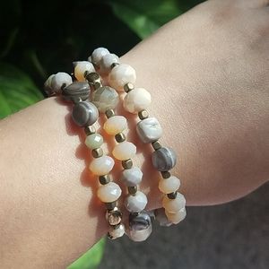 Pink and gray bracelet band